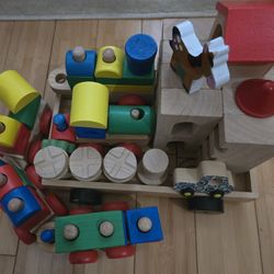 Fun Wooden Block Playset
