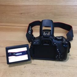 Canon EOS Rebel T4i touch screen DSLR camera