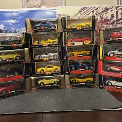 1:24 Scale Diecast Cars. New Unopened. $15.00 each. 