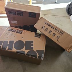  3 boxes of 12 Pack Shoe Storage Box,