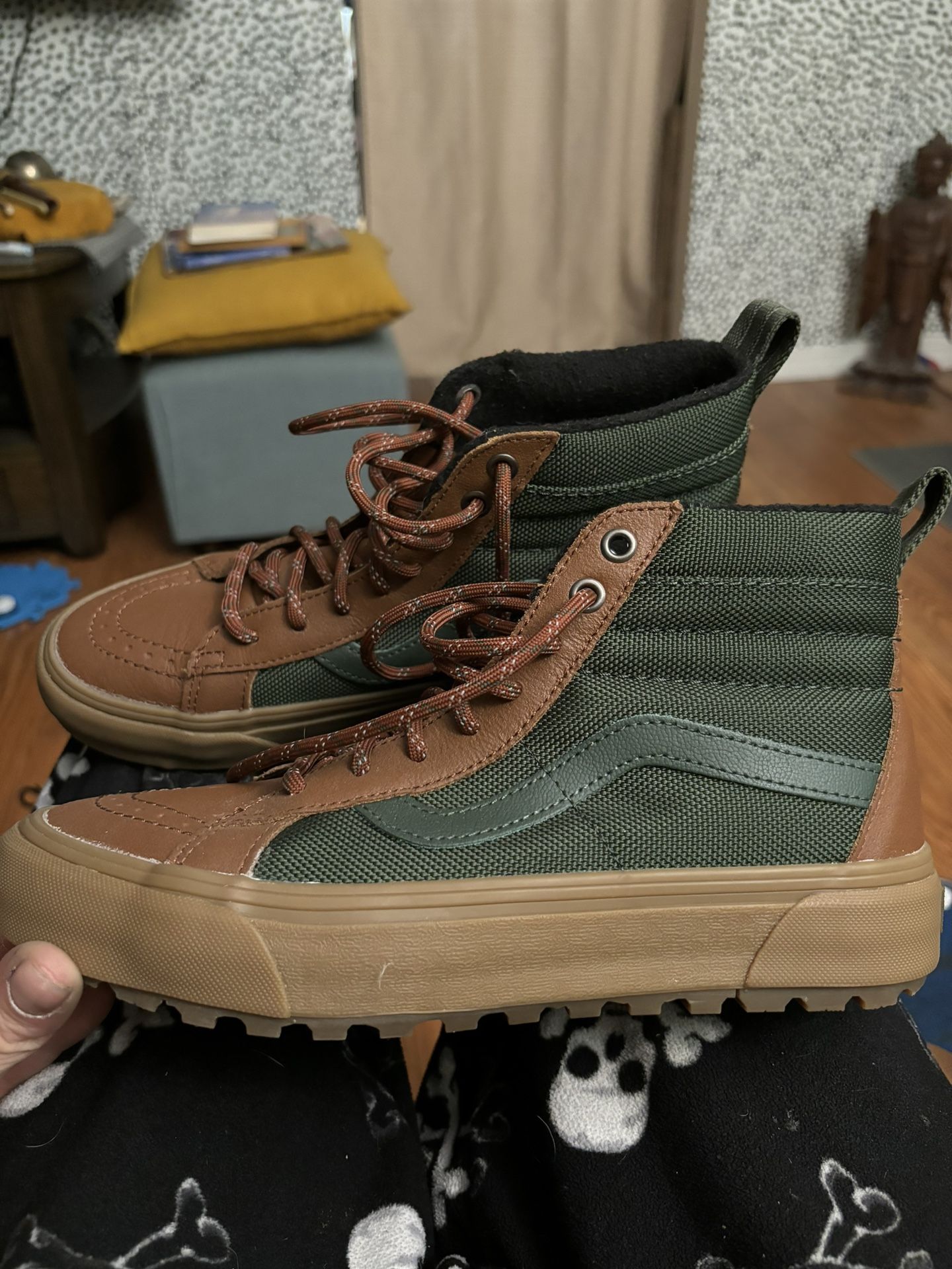 Women’s Vans MTE Boots Brown And Green