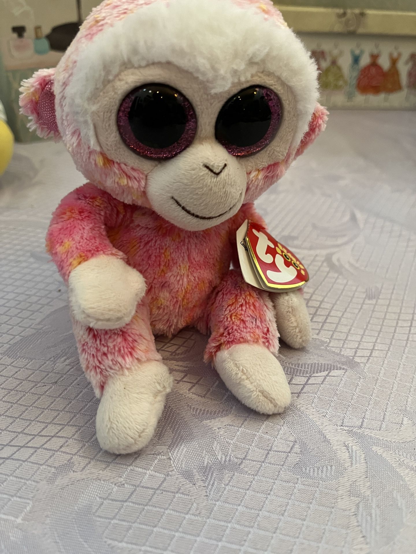Ruby The Monkey From TY Beanie Boo Collection 