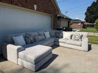 Large Gray Sectional Sofa