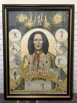 1895 Circus Tightrope Act Poster