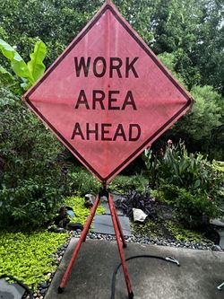 Work Area Ahead Signs (2)