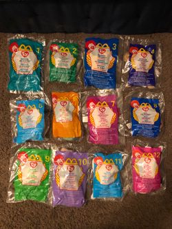 McDonald's Ty Teenie Beanie Babies Complete Set
