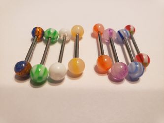 Tongue rings 14g