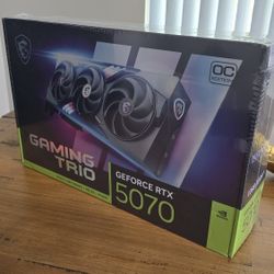 BRAND NEW- MSI GeForce RTX 5070 12G GAMING TRIO NVIDIA