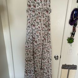 Floral floor length dress XS