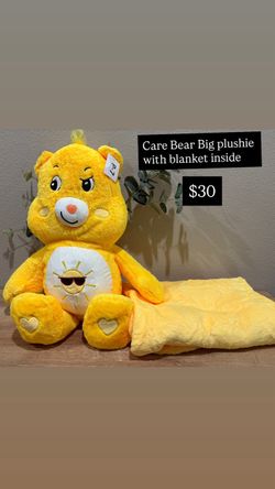 Care Bear Funshine Bear Large Plush with Blanket