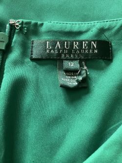 Vestido Verde Satin Talla 12