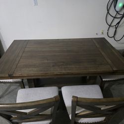Dining Table 4 Chairs And Banch