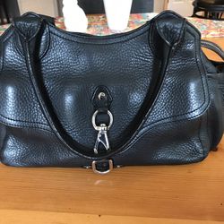 Cole Hahn Black Leather Satchel