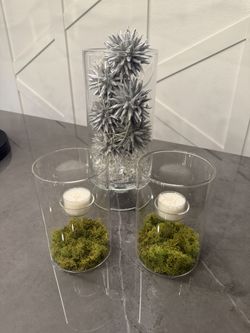 Crate & Barrel Candle Holders
