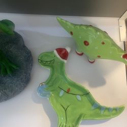 Christmas Dinosaur 3 Pc Set