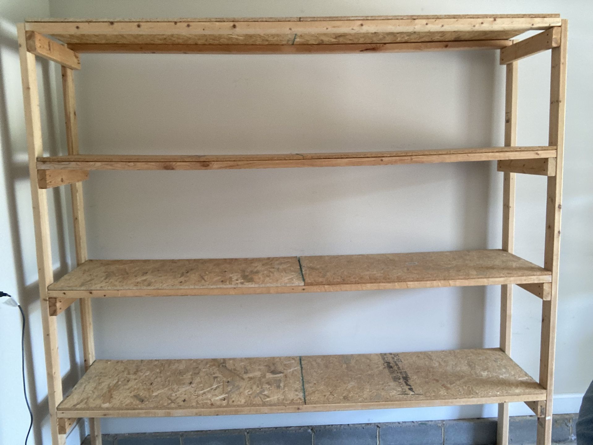 Wooden Garage Shelving Unit