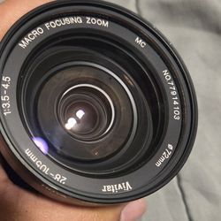 Vivitar 28-105mm 3.5 Pentax K Mount Lens