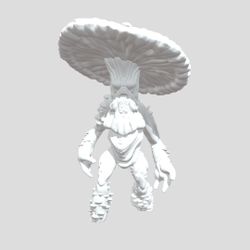 Mushroom Creature 3D Printed Figure – 5 inch Fantasy DnD Monster / Desk Decor