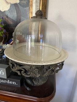 Cake Pedestal And Glass Cover