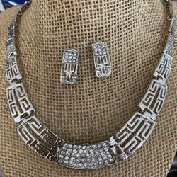 Juego Collar Aretes Stainless 