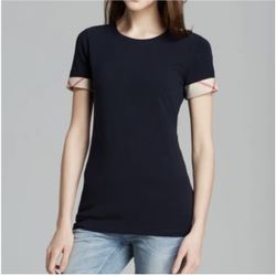 Burberry Woman Shirt Navy Blue