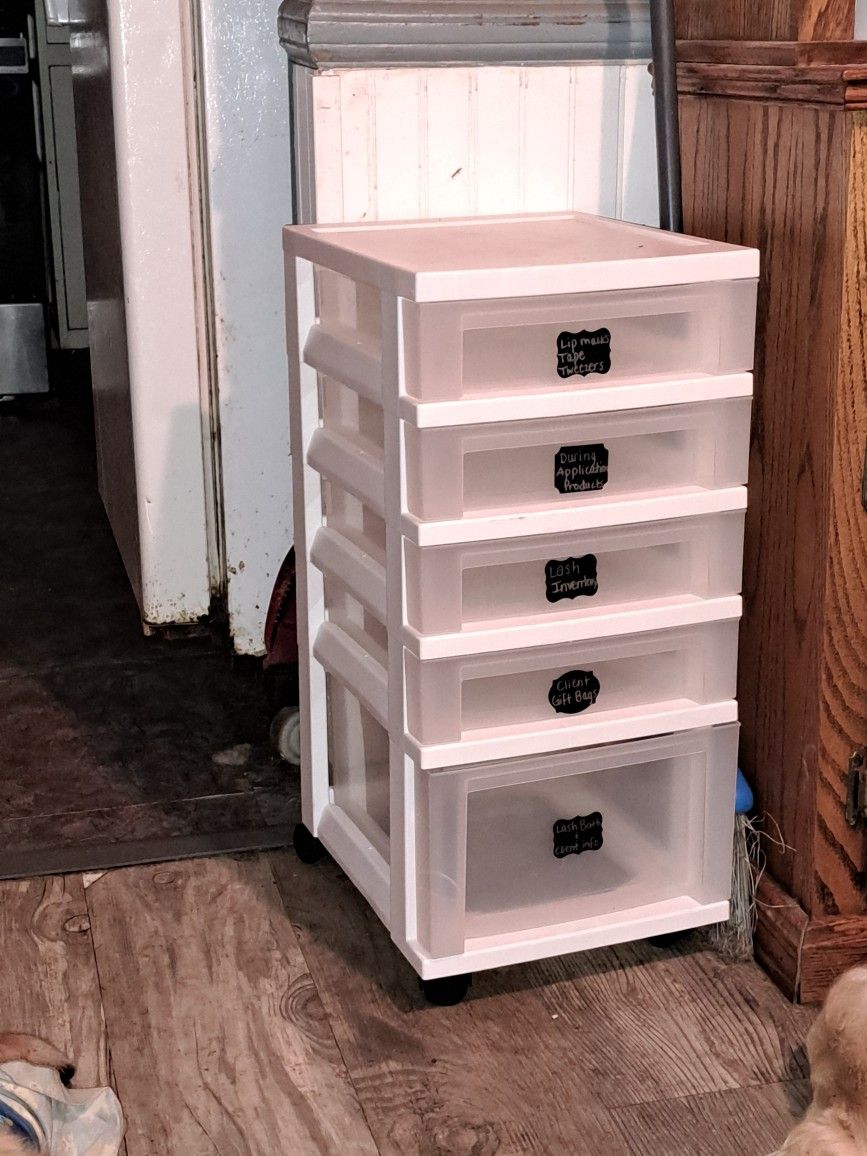 five drawers Storage Containers