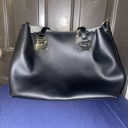 Andrew Marc Double Handle Black Tote bag