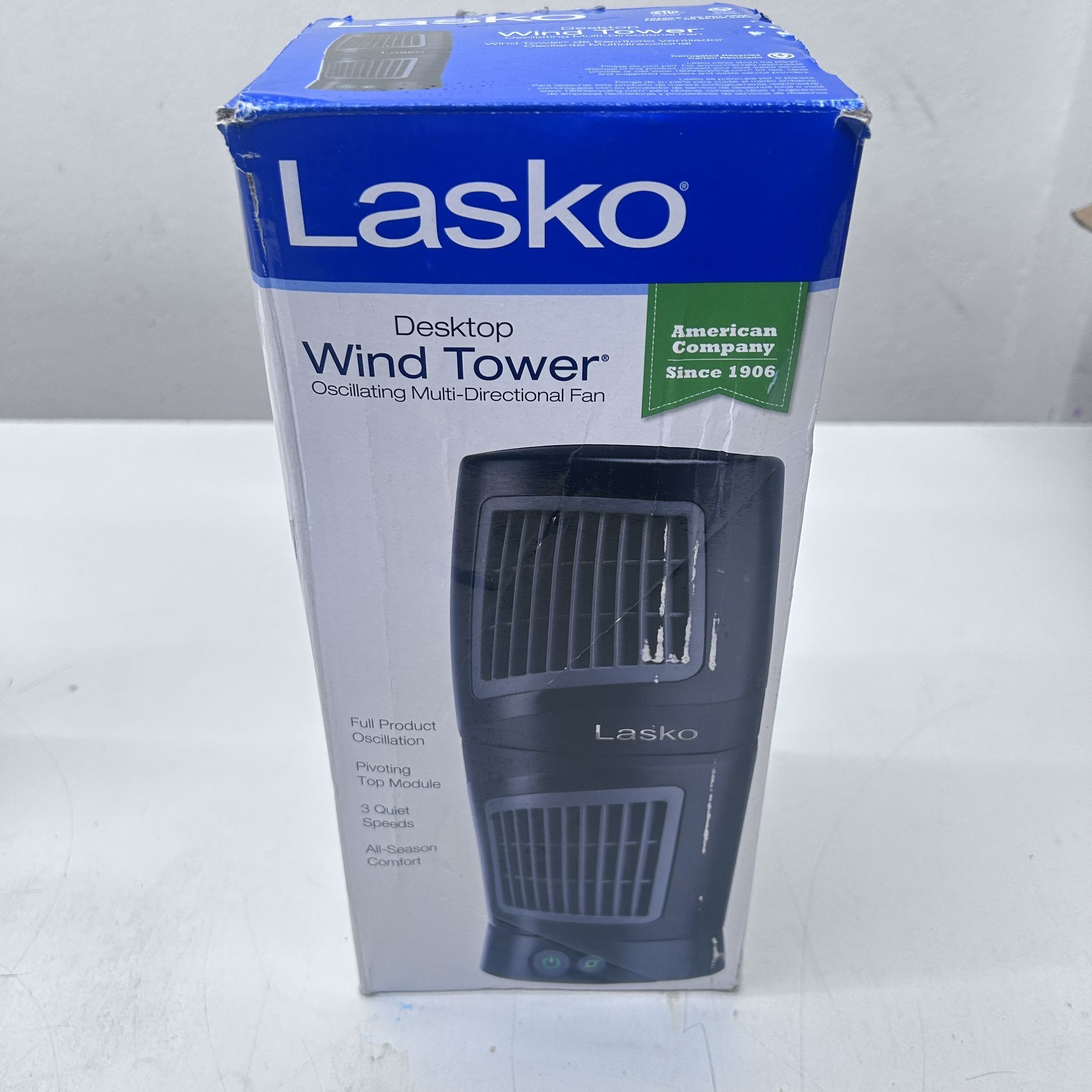 Lasko 4911 Twist-Top Tower Fan, Small