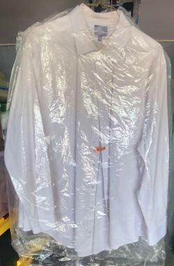 Men's George Classic Fit Long Sleeve Dress Shirts White size 2XL 50-52