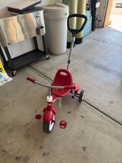 Radio Flyer Toddler Tricycle with Push Handle