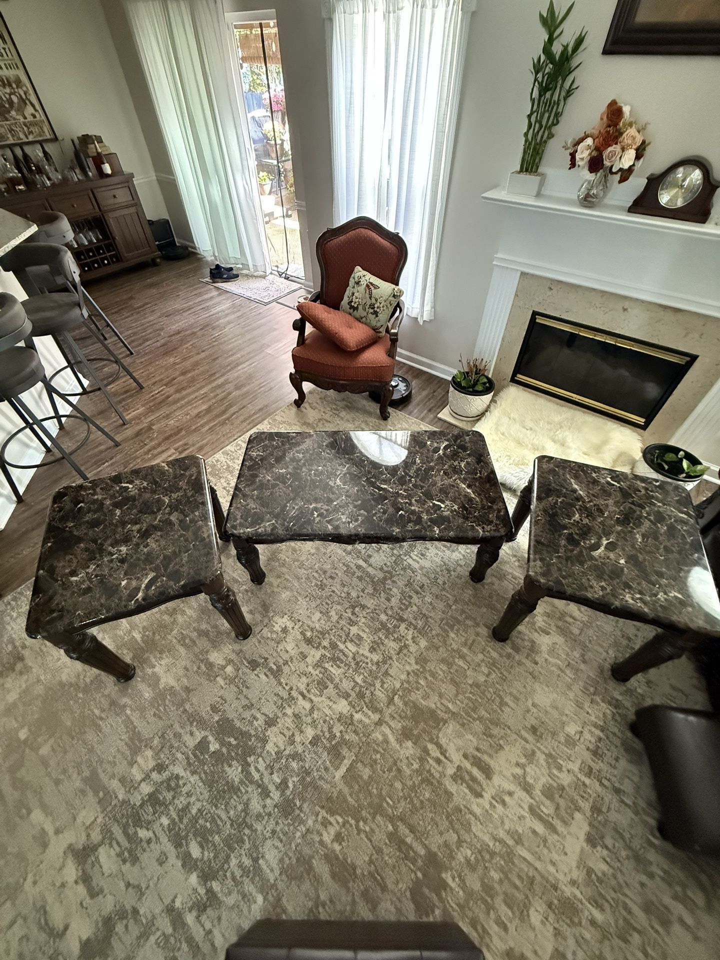 Furniture: Coffee Table And 2 End Tables 