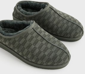Kith Monogram Shearling Slippers