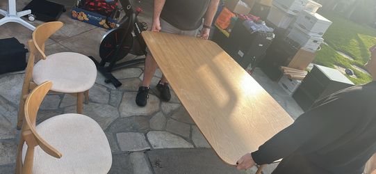 Dining Table With 2 Chairs And A Bench