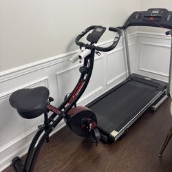treadmill and bicycle