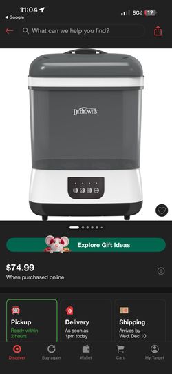 Dr Brown Bottle Sterilizer