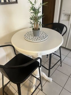 Bar Table And Chairs - 3 Piece Set