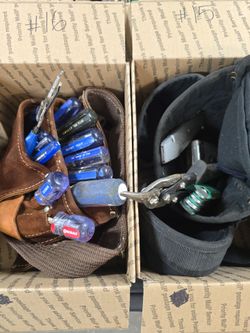 (2) Tool bags with assorted tools