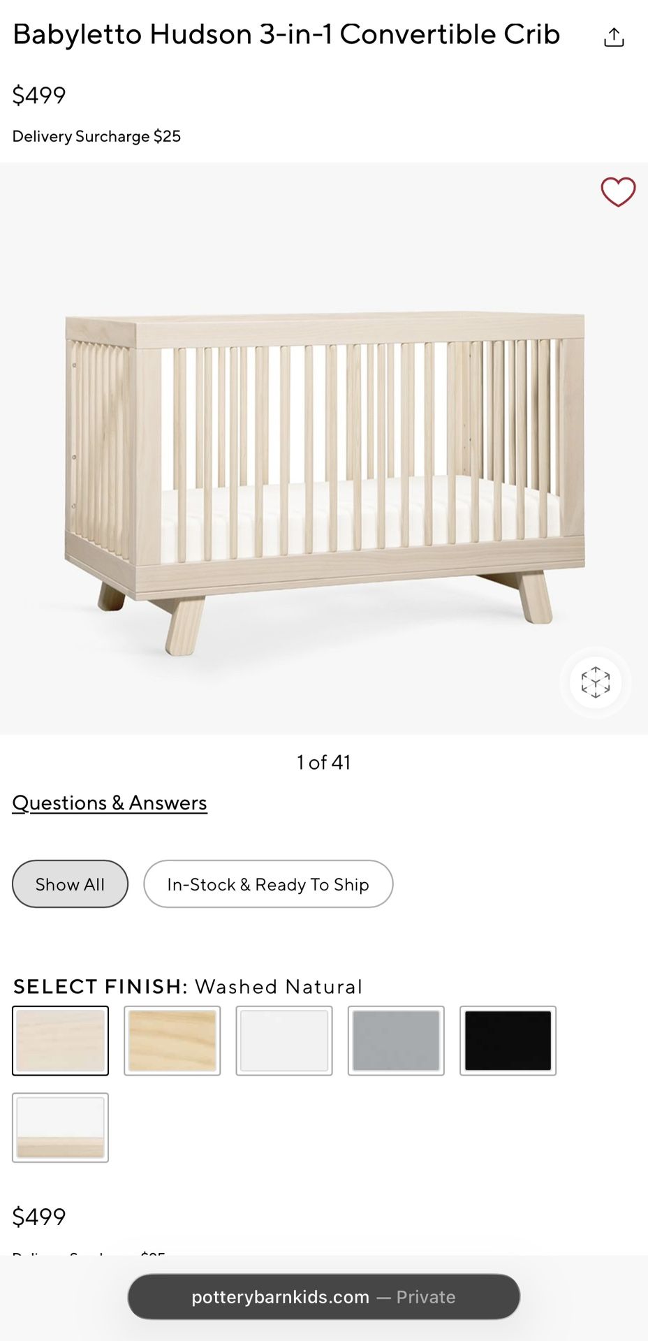 Baby Letto Crib Dresser Changing Table