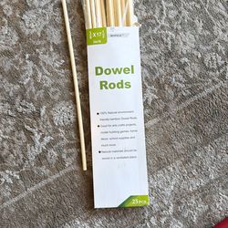Wooden Dowel Rods