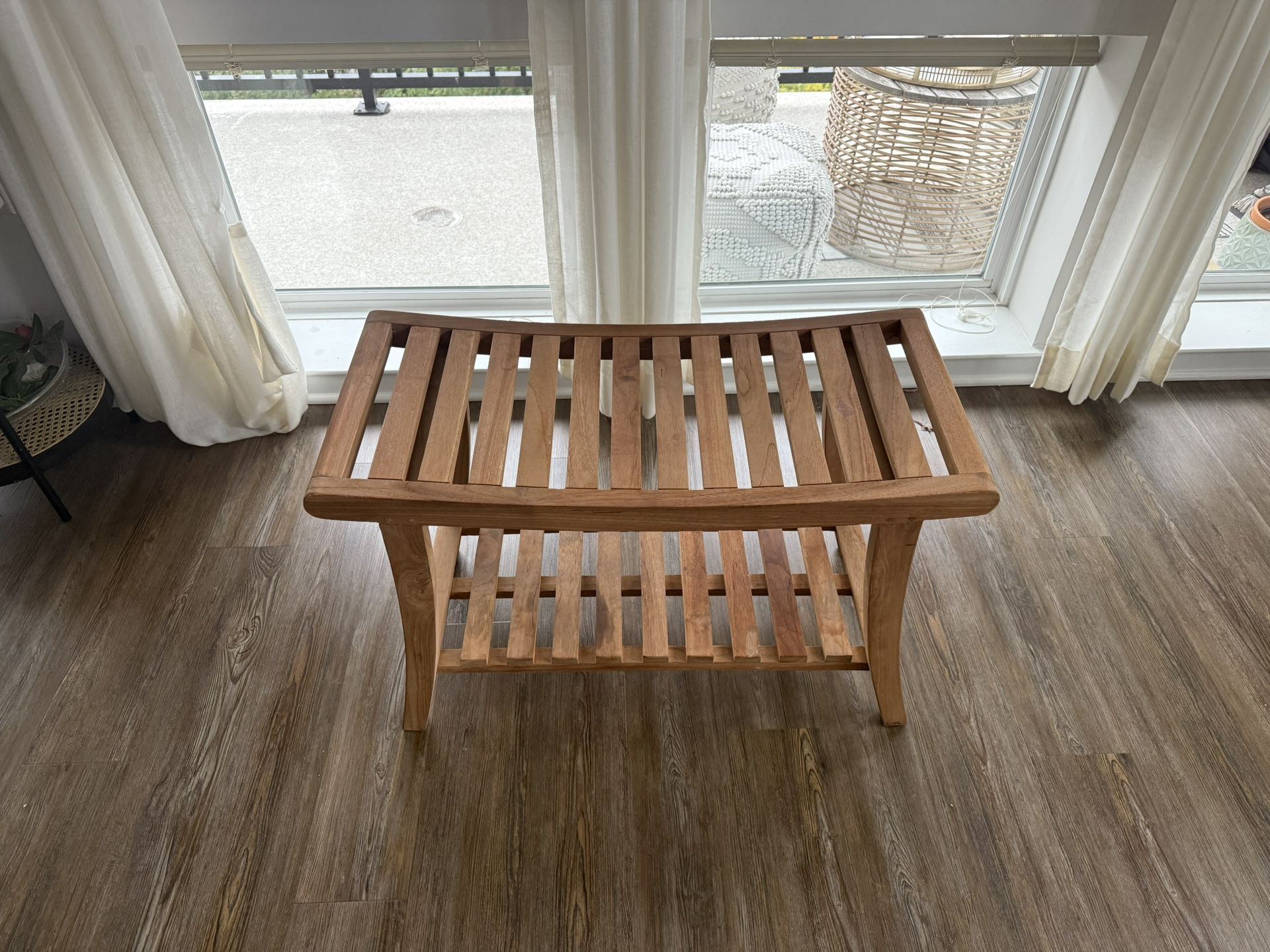 EcoDecors Harmony Teak Shower / Hallway Bench $60 OBO