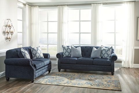 Ashley sofa and love seat , new Wholesale furniture center 25 w 39th street Kansas City mo 64111 Monday thru Saturday 10 am to 6 pm No credit neede