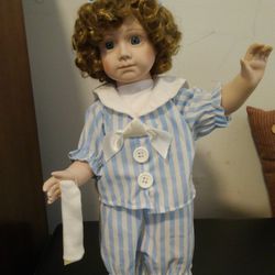 Porcelain Doll (Sammy) 15 Inch
