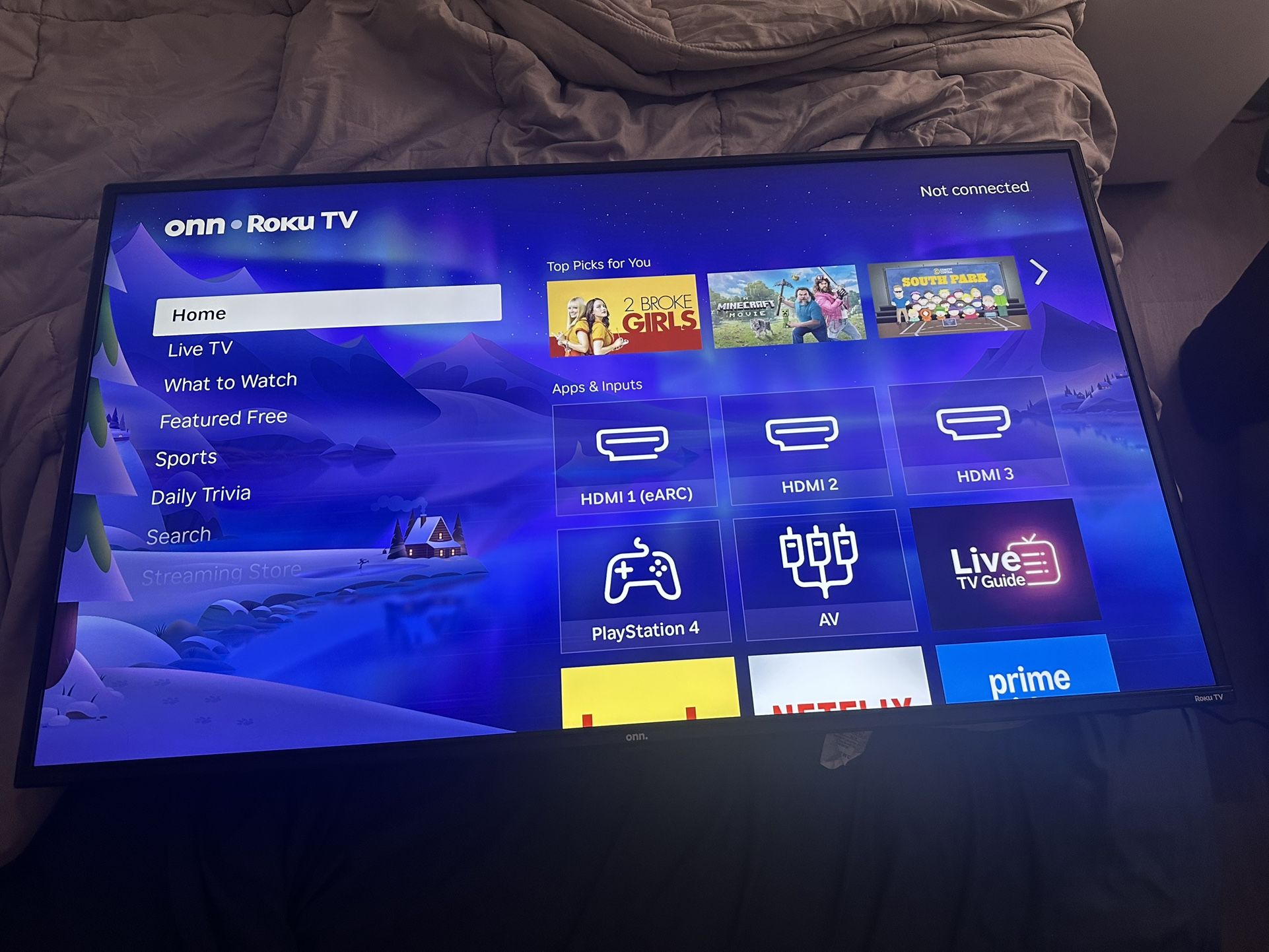 50” Onn 4K Smart TV Roku