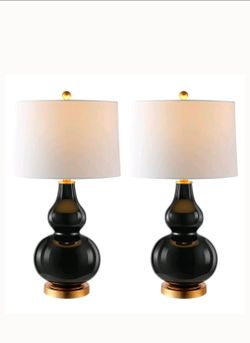 Safavieh Gold & Black Lamps