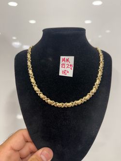 14K Yellow Gold Chain For Wedding 21.2Gr 18 Inches Long