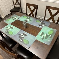 Wooden Dinning Table With 6 Chairs