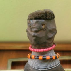 Hand  Carved African   Kids  Doll Antique