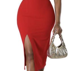 Bodycon Formal Dress for Women One Shoulder Sleeveless Backless Slit Wrap Sexy Cocktail Midi Dress