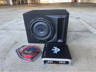 Bocina kicker 10” con amplificador