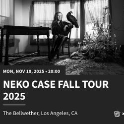 Neko Case Concert ticket, los angeles, Nov 10th